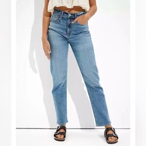 American Eagle Stretch Highest Rise '90s Boyfriend Jeans Size 00 W24 NWT